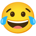 😀 grinning + 😂 joy emoji mashup