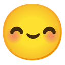 ๐ blush + ๐ blush emoji mashup