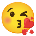 ๐ kissing_heart + ๐ kissing_heart emoji mashup