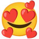 😍 heart_eyes + 🥰 smiling_face_with_3_hearts emoji mashup